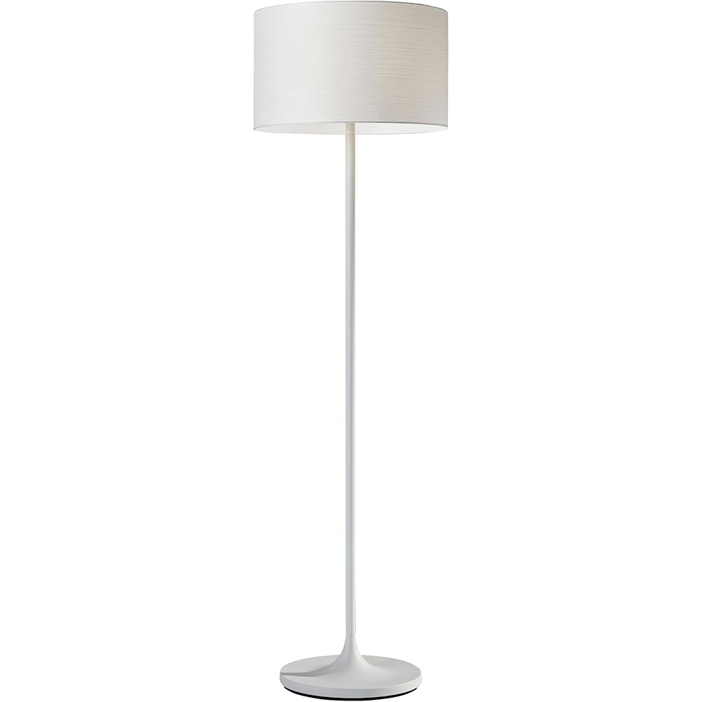 Adesso 6237-02 Oslo Floor Lamp – Corrosion Resistant, Scratch Proof, White Matte Finish Lighting Equipment with Metal Body. Tools & Home Improvement,Matte White -