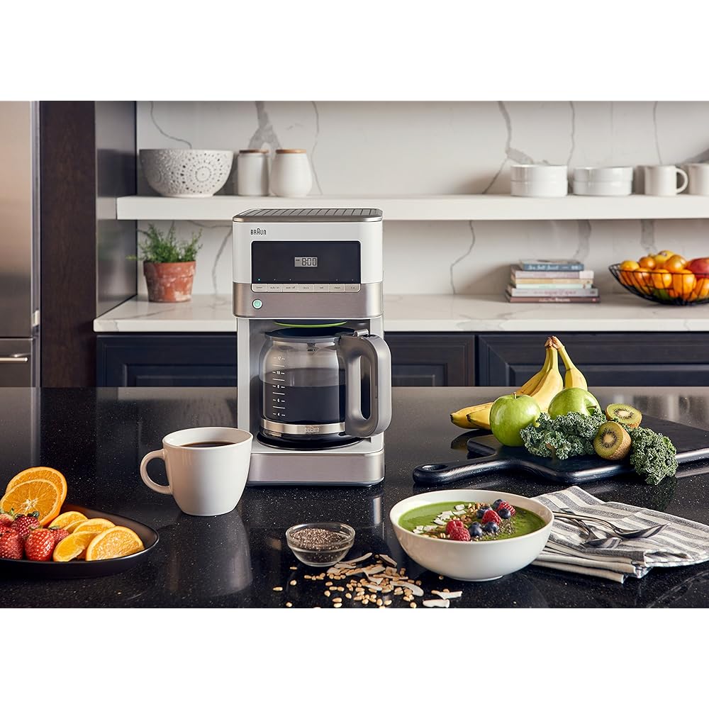 Braun KF6050WH BrewSense Drip Coffee Maker, White: Home & Kitchen