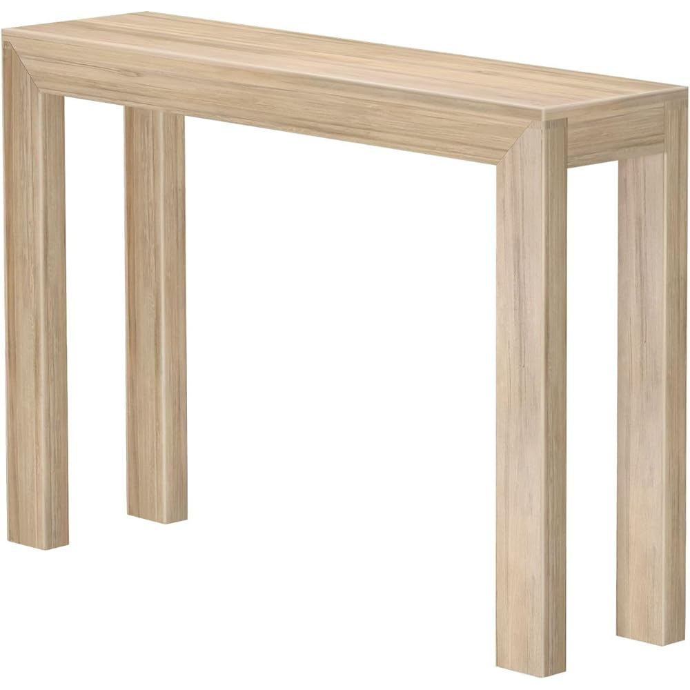 Plank+Beam Modern Solid Wood Console Table, 46.25 Inch, Sofa Table, Narrow Entryway Table for Hallway, Behind The Couch, Living Room, Foyer, Easy Assembly, Blonde : Home & Kitchen