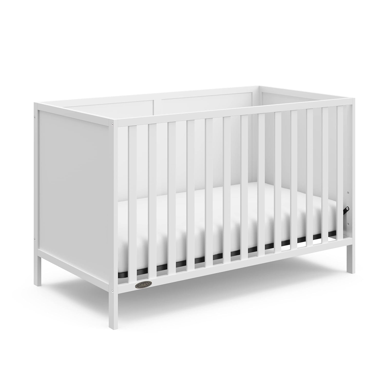 : Graco Theo 3-in-1 Convertible Baby Crib (White) - GREENGUARD Gold Certified, Converts to Toddler Bed & Daybed, Fits Standard Full-Size Baby Crib Mattress, 4 Adjustable Mattress Heights : Baby