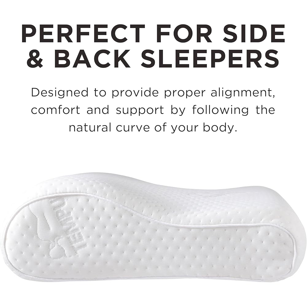 Tempur-Pedic TEMPUR-Ergo Neck Pillow, Medium Profile, White : Home & Kitchen