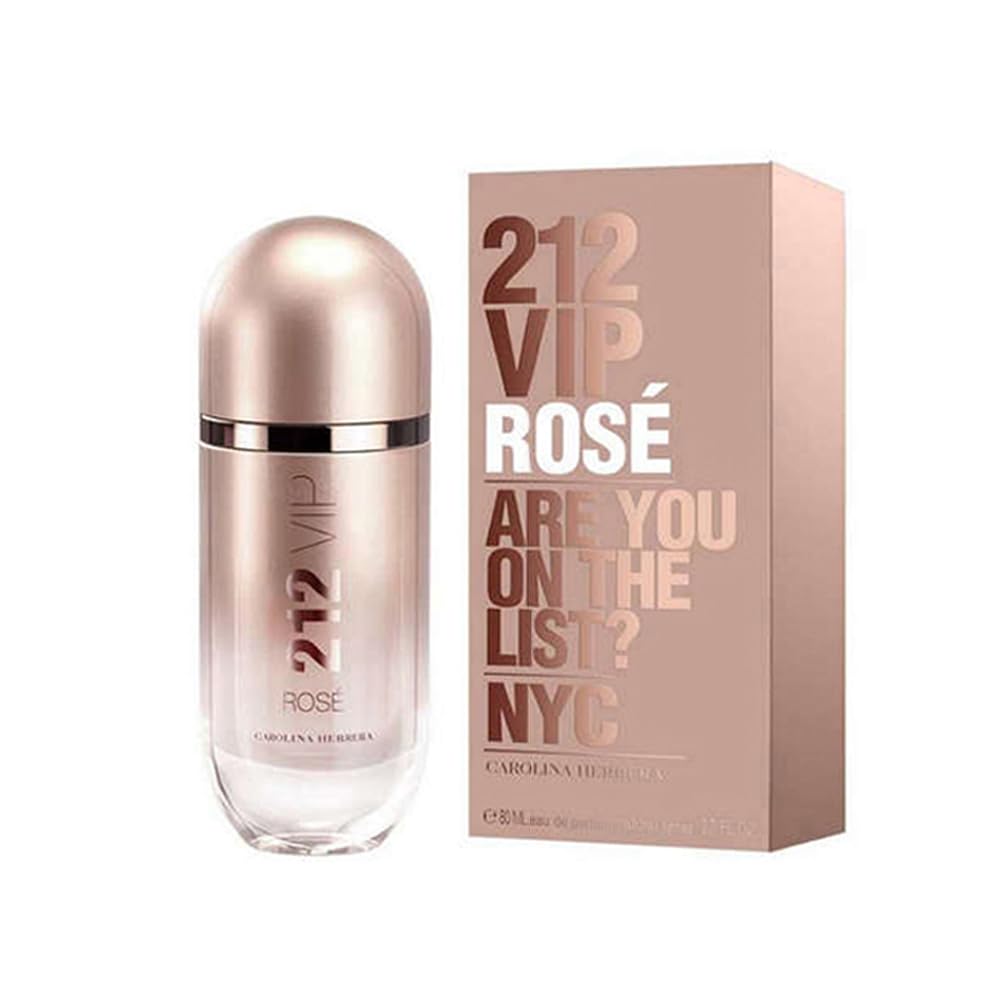: Carolina Herrera 212 Vip Rose Fragrance For Women - Notes Of Bubbly Rosé - Seductive Peach Blossom - Fresh, Elegant And Dynamic - Day And Night Wear - Sensual And Feminine Scent - Edp Spray - 2.7 Oz : Beauty & Personal Care