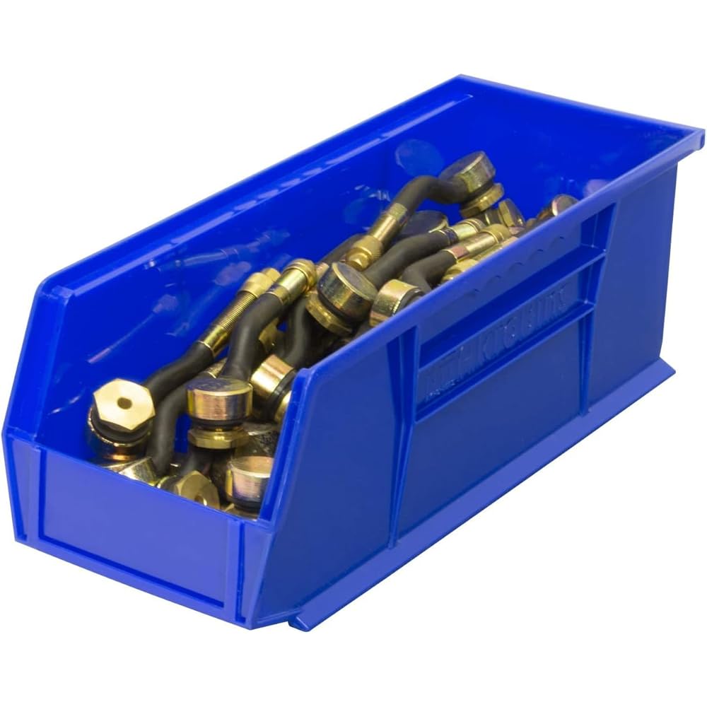 Akro-Mils 30234 AkroBins Plastic Storage Bins, Space-Saving Stackable Bins for Garage, Pantry, Craft Organization, 15-