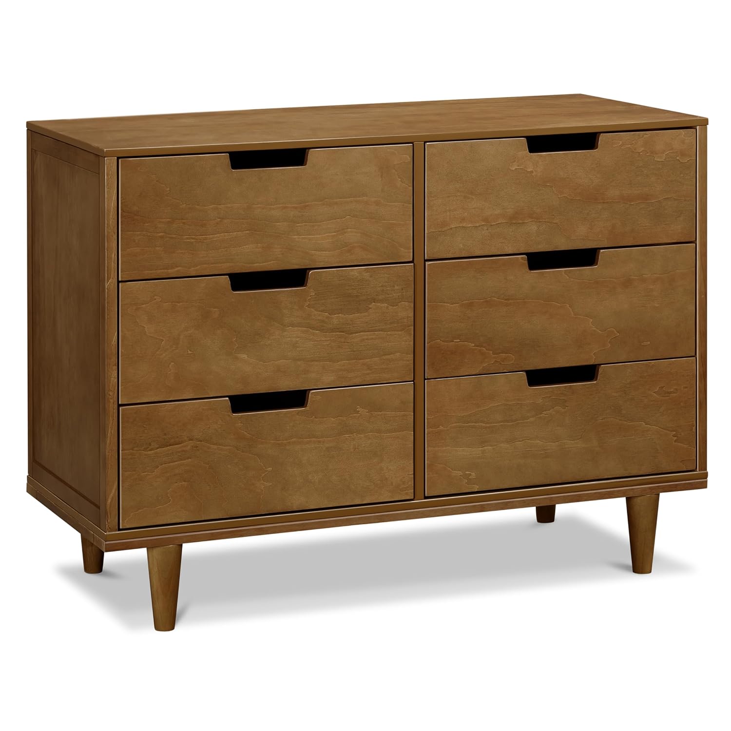 DaVinci Marley 6-Drawer Dresser - Baby Dresser for Nursery - Kids Bedroom Furniture - Double Chest of Drawers for Toddler Boys and Girls - Versatile Wood Dresser for Living Room, Hallway - Walnut : Home & Kitchen