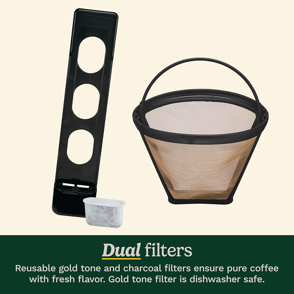 Cuisinart DCC-1200P1 Brew Central 12-Cup Programmable Coffeemaker Coffee Maker, Carafe, Brushed Chrome: Drip Coffeemakers: Home & Kitchen