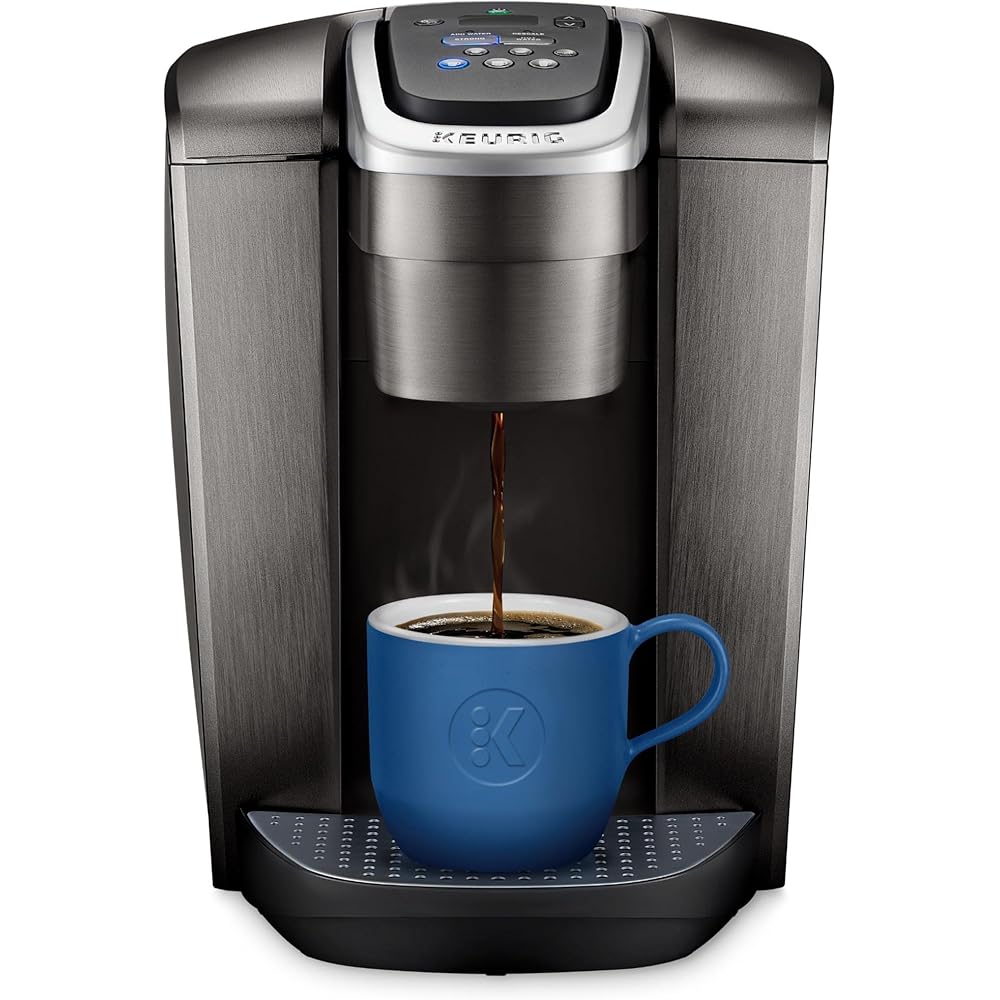 Keurig K-Elite Single Serve K-Cup Pod Coffee Maker, with Strength and Temperature Control, Iced Coffee Capability, 8 to 12oz Brew Size, Programmable, Brushed Slate: Home & Kitchen