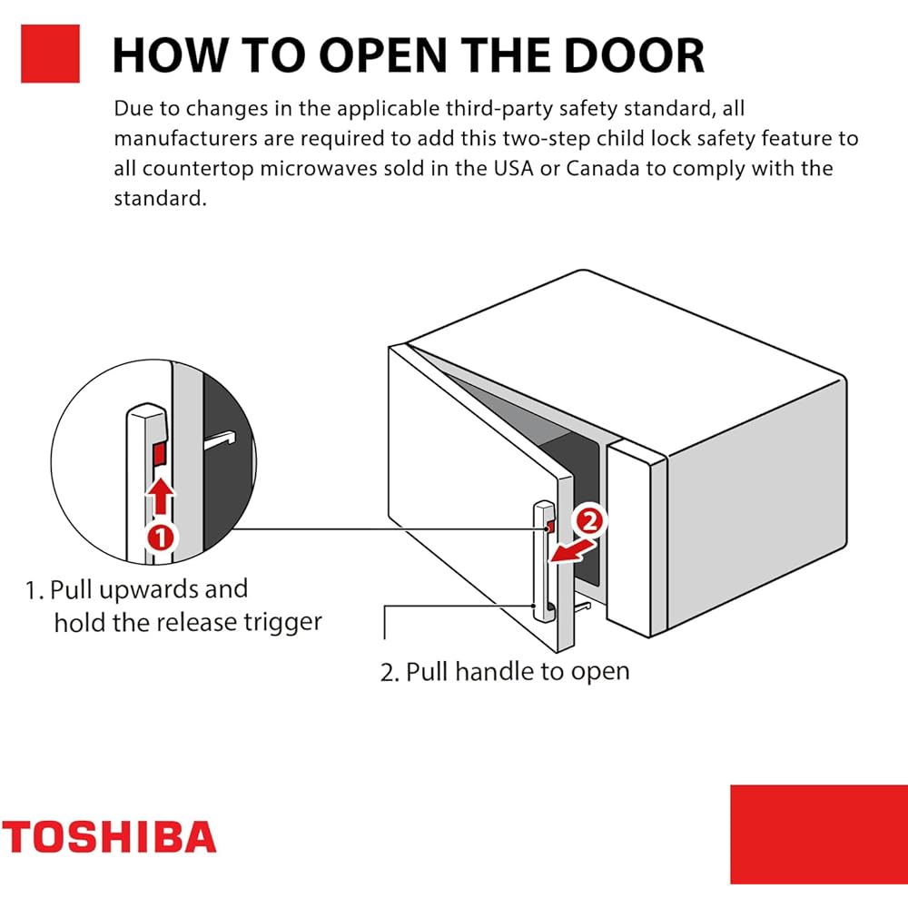 TOSHIBA ML-EM45P(BS) Countertop Microwave Oven with Smart Sensor and Position Memory Turntable, Function, 1.6 Cu.ft 13.6