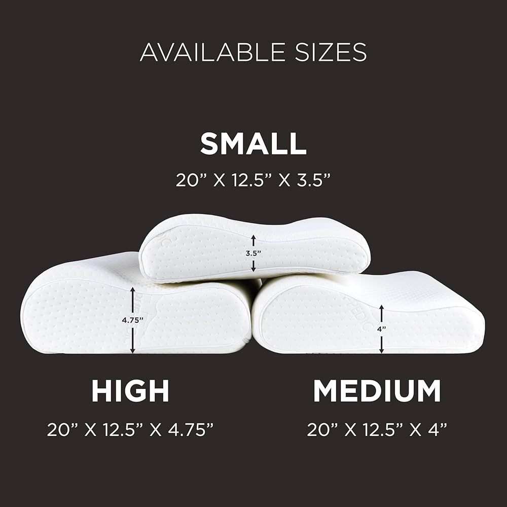 Tempur-Pedic TEMPUR-Ergo Neck Pillow, Medium Profile, White : Home & Kitchen