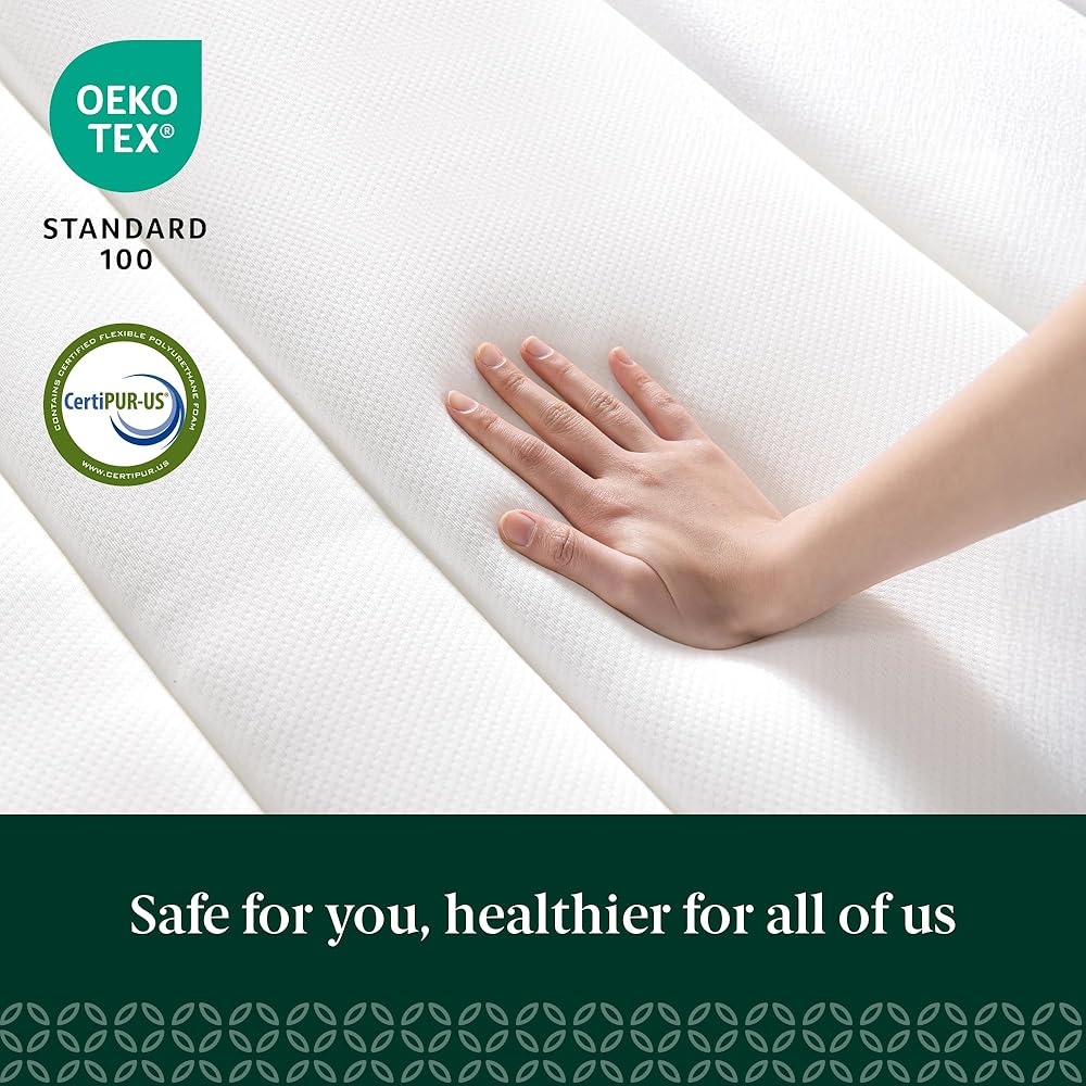 ZINUS 10 Inch True Support Hybrid Mattress [New Version], Queen, Fiberglass Free, Medium Feel, Motion Isolation, Certified Safe Foams & Fabric, Mattress in A Box : Home & Kitchen