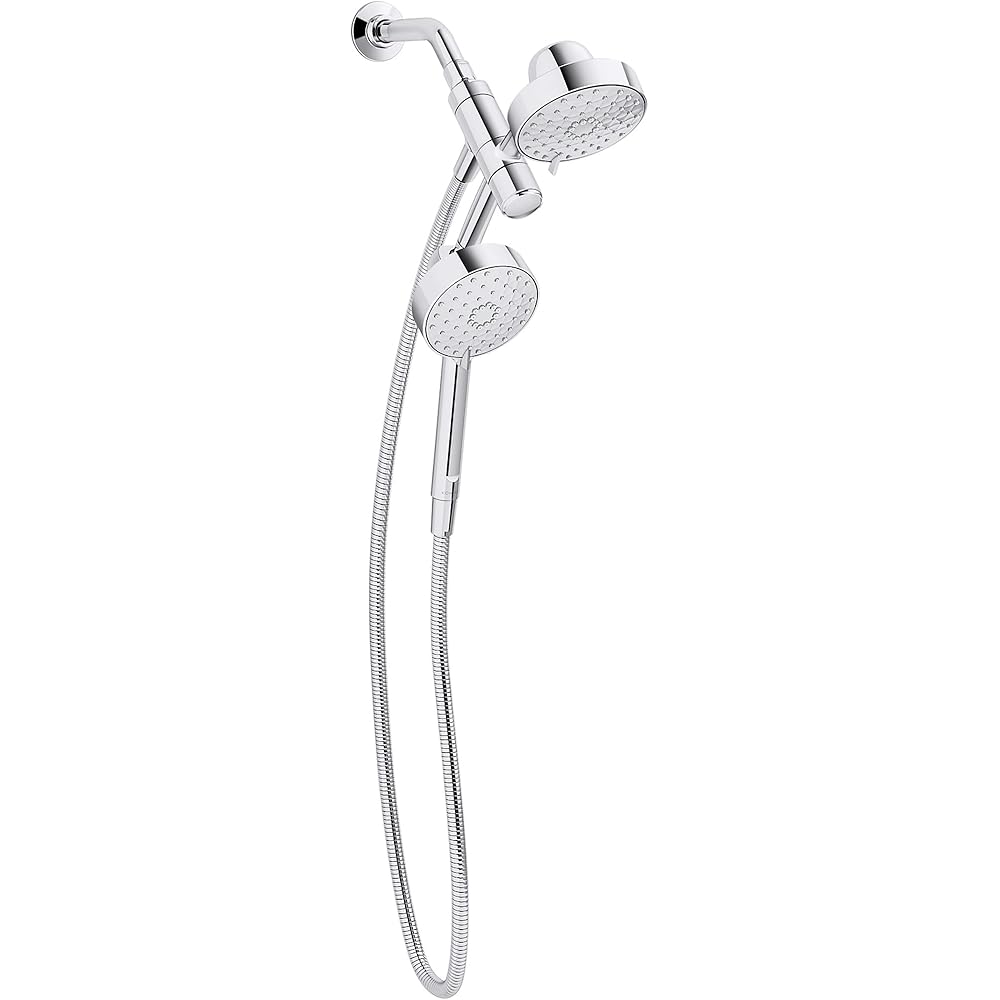 KOHLER K-23218-CP Awaken 2-in-1 Multifunction Shower Combo Kit, Durable Materials, Versatile Spray, Polished Chrome -