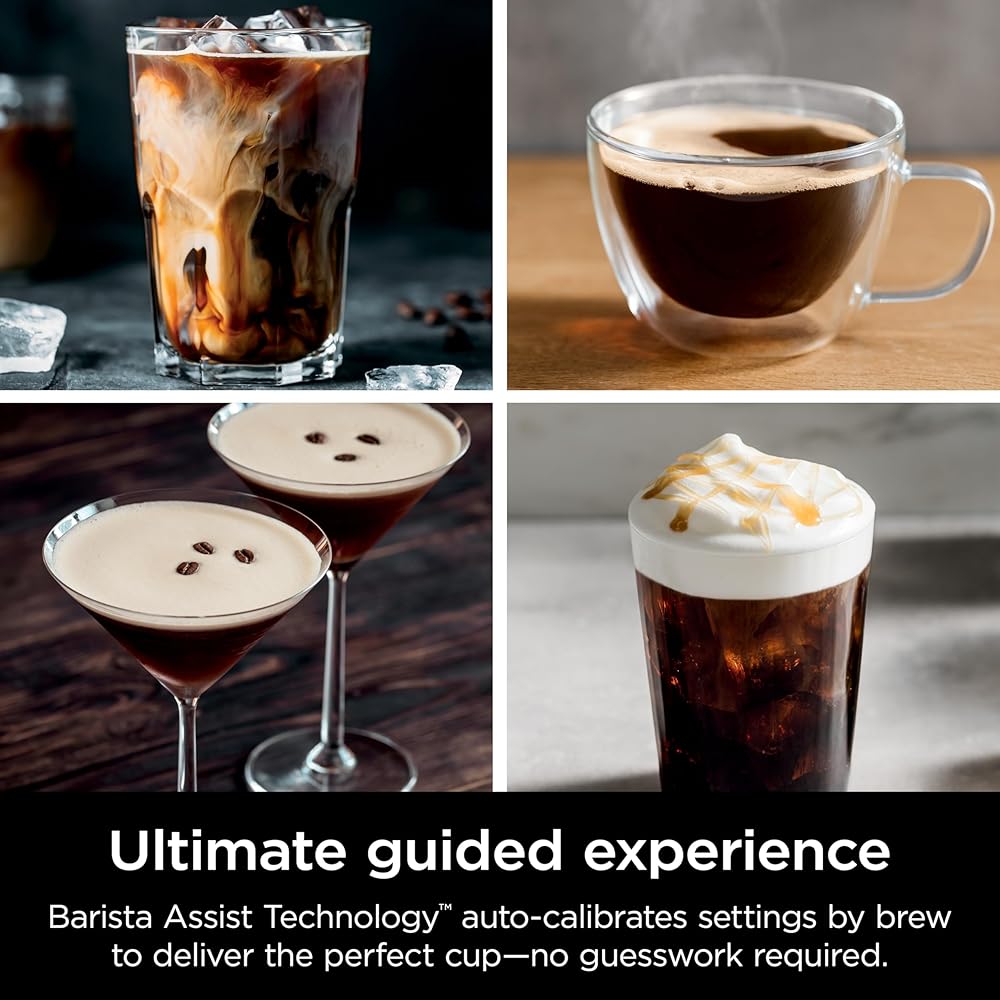 Ninja | Espresso Machine and Drip Coffee Maker| Luxe Café Premier Series | Integrated Coffee Grinder, Milk Frother, Assisted Tamper & Built-In Espresso Accessory Storage | Stainless Steel | ES601: Home & Kitchen