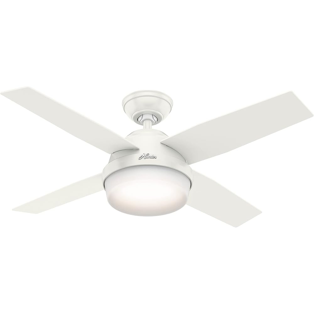 Hunter 59246 Dempsey Ceiling Fan 44 inches Fresh White -