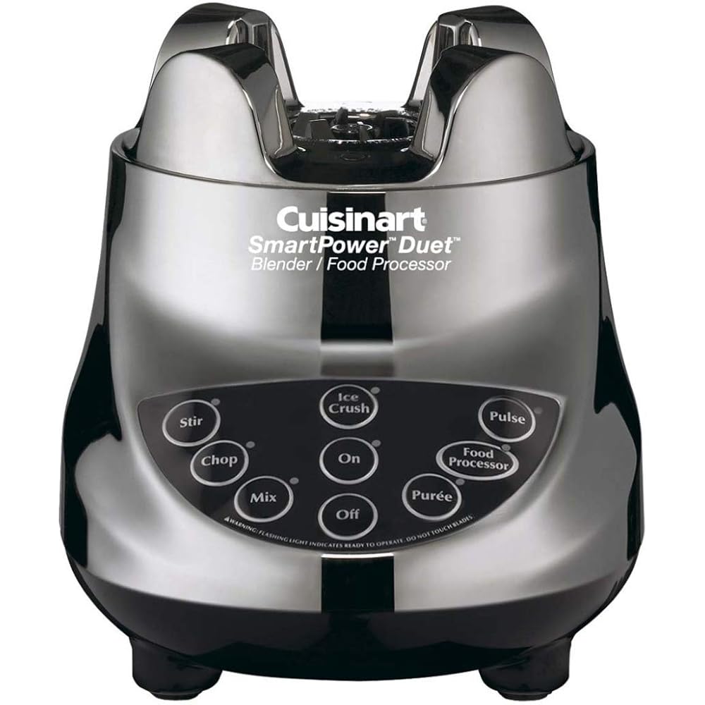Cuisinart BFP-703BC Smart Power Duet Blender/Food Processor, Brushed Chrome, 3 cup, count of 6: Home & Kitchen