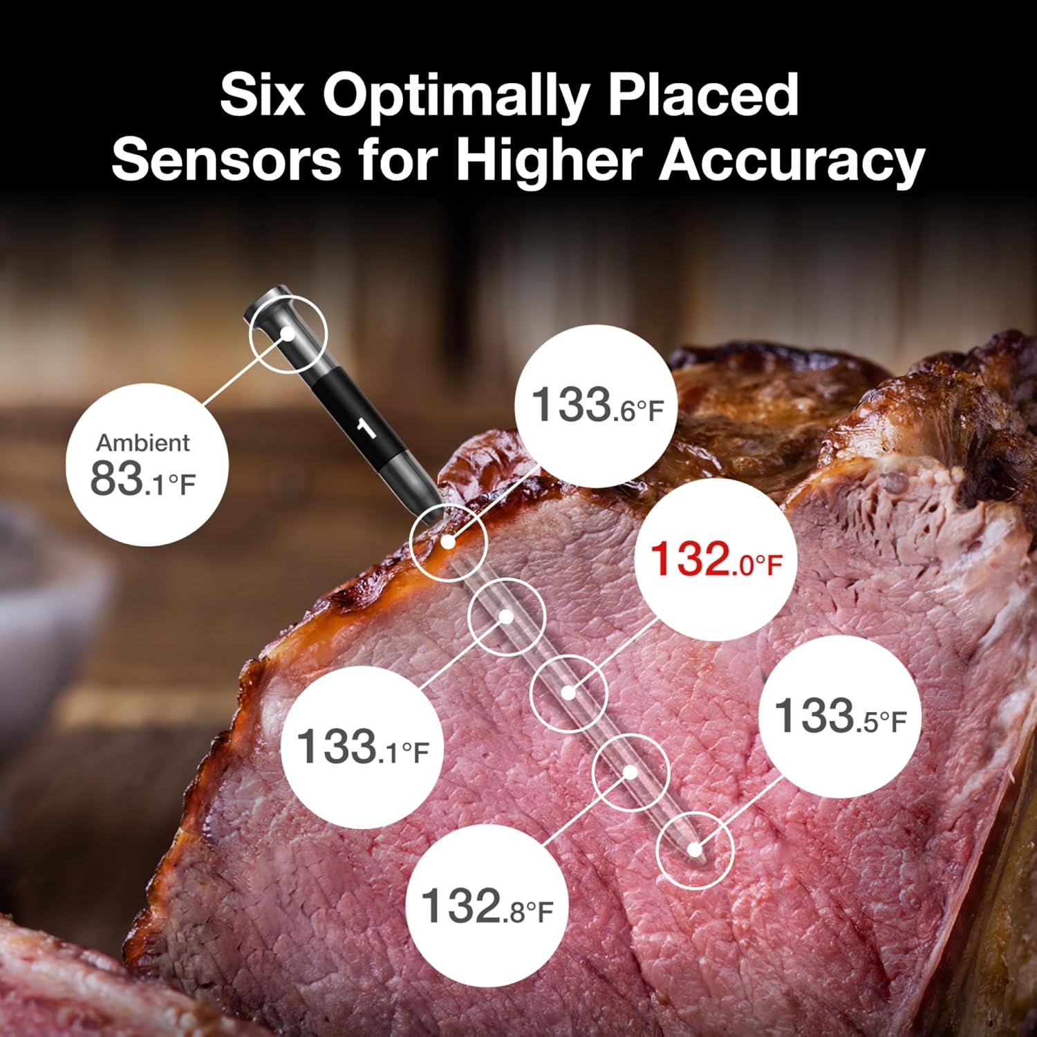 ThermoMaven Smart Bluetooth Wireless Meat Thermometer: Standalone Base, WiFi Unlimited Range, 6 Sensors with NIST Certified Accuracy, 2 Probes for Kitchen, BBQ, Grill, Oven, Smoker, Rotisserie: Home & Kitchen