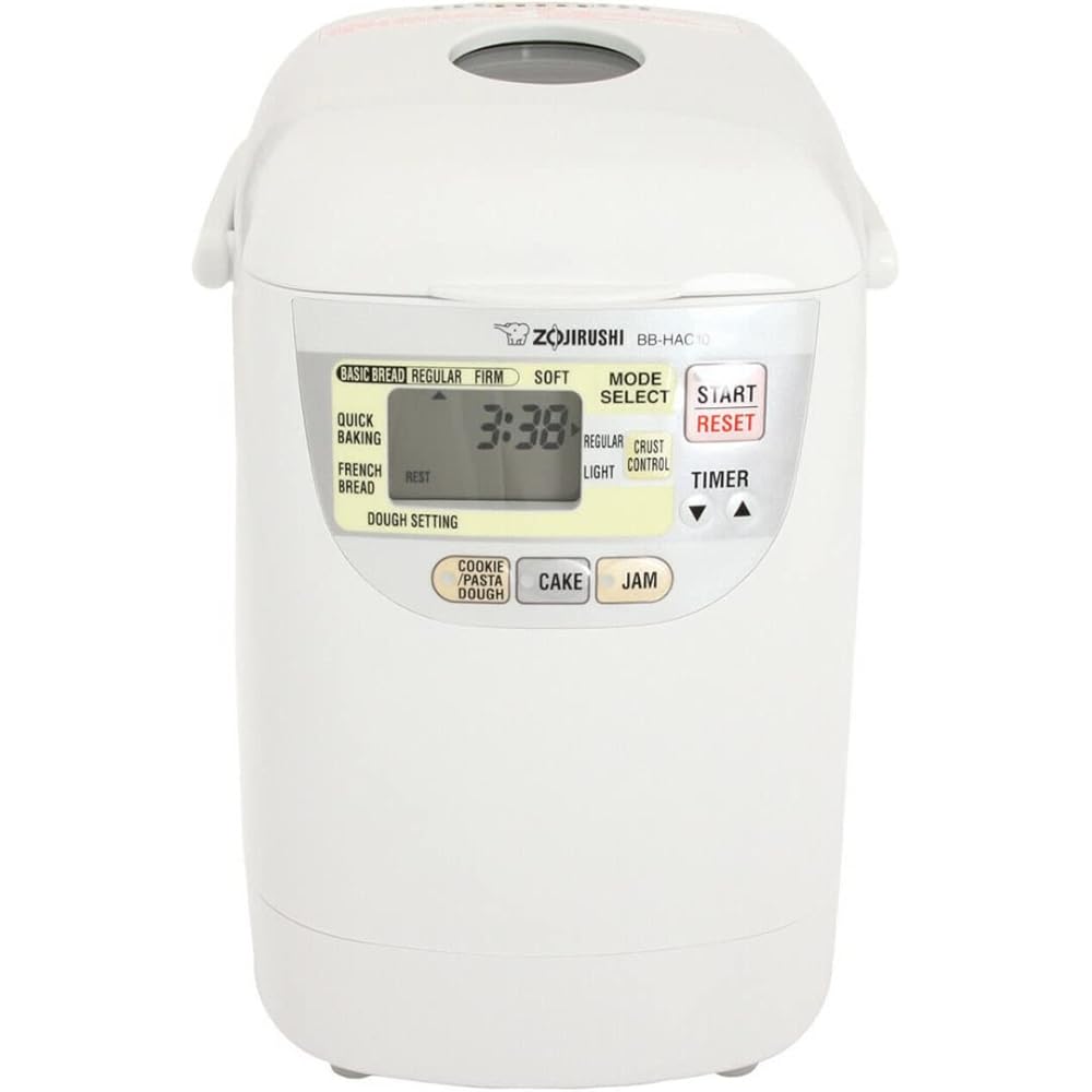 Zojirushi BB-HAC10 Home Bakery 1-Pound-Loaf Programmable Mini Breadmaker, White: Bread Machines: Home & Kitchen