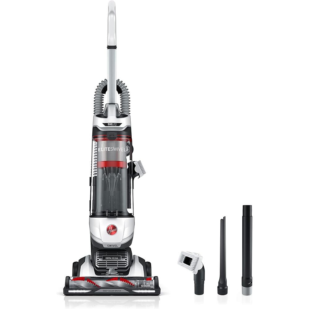 - Hoover MAXLife Elite Swivel Vacuum Cleaner, Bagless Upright Vacuum, HEPA Media Filtration, MAXLife System, WindTunnel Technology, Corded Vacuum Cleaners for Home Use