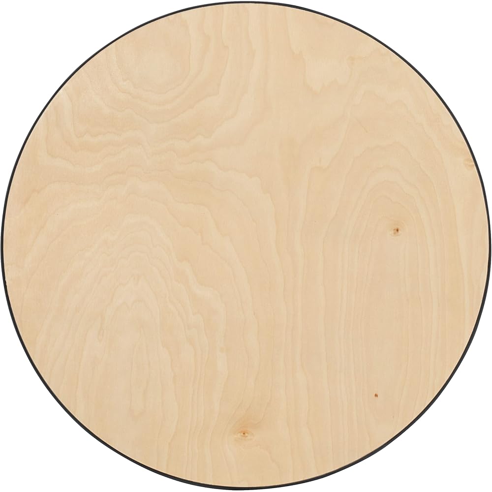 Flash Furniture Lars 30'' Round Wood Cocktail Table with 30'' and 42'' Columns, Adjustable Wood Bar Height Table for Events or Home Use, Natural : Flash Furniture: Home & Kitchen