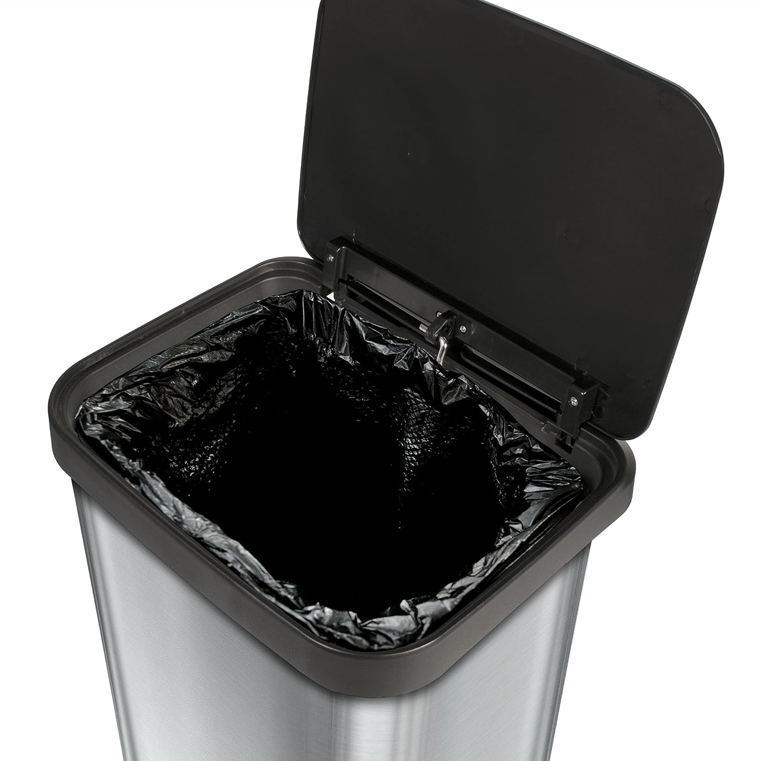 Glad Stainless Steel Step Trash Can with Clorox Odor Protection | Large Metal Kitchen Garbage Bin with Soft Close Lid, Foot Pedal and Waste Bag Roll Holder, 20 Gallon, Stainless : Industrial & Scientific