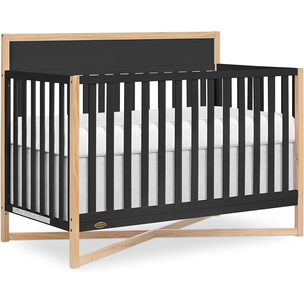 : Dream On Me Owen 5-in-1 Convertible Full-Size Baby Crib in Matte Black, GreenGuard Gold & JPMA, Converts to Toddler, Day, & Full-Size Bed, Non-Toxic Paint, Safe Sleep Environment : Baby