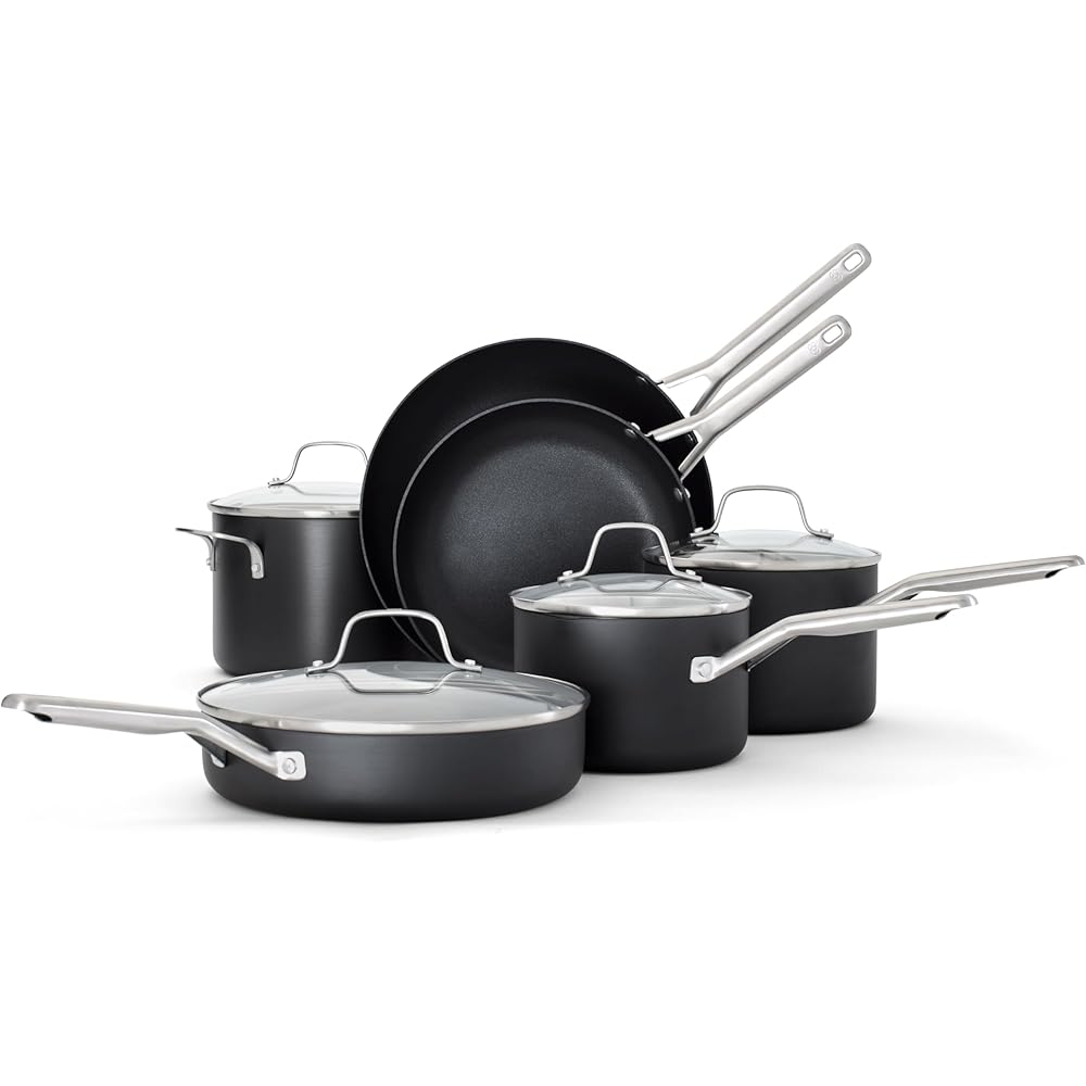 Calphalon® Hard-Anodized Nonstick 10-Piece Cookware Set: Home & Kitchen
