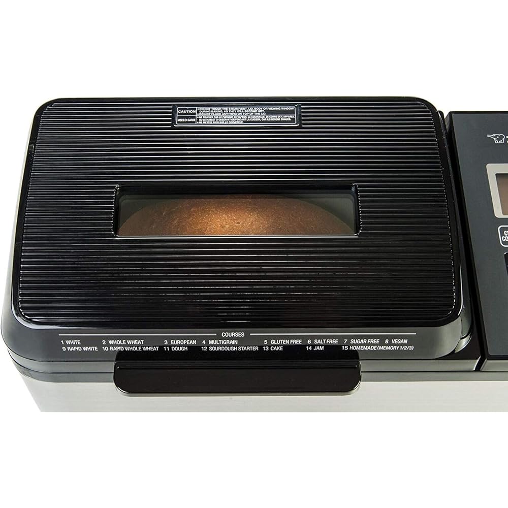Zojirushi BB-PDC20BA Home Bakery Virtuoso Plus Breadmaker, 2 lb. loaf of bread: Home & Kitchen