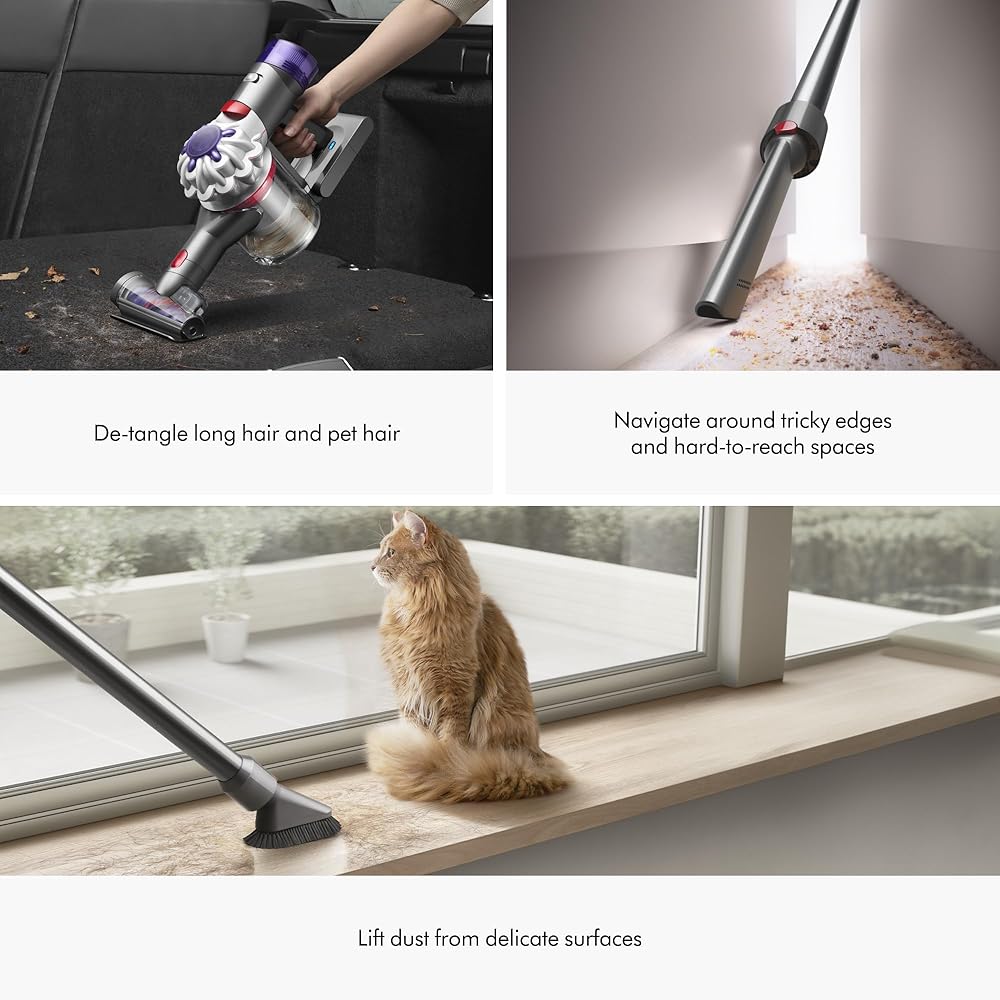 Dyson V8 Plus Cordless Vacuum, Silver/Nickel : Home & Kitchen