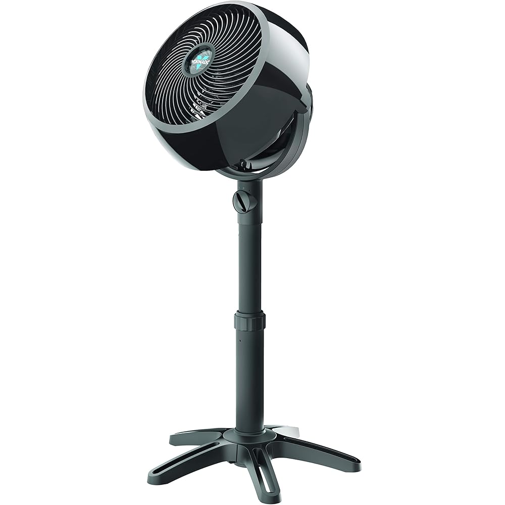 Vornado 7803 Large Pedestal Whole Room Air Circulator Fan with Adjustable Height, 3 Speed Settings, Removable Grill for Cleaning, Black : Home & Kitchen