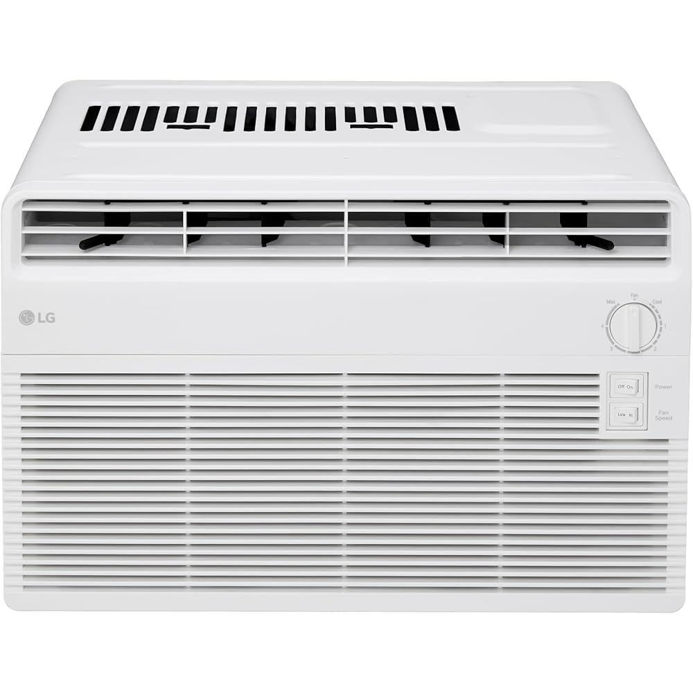 LG LW5024X Window Air Conditioner, for Small Room (150 Sq.Ft), Quiet Operation, 115V, 5,000 BTU, White : Home & Kitchen