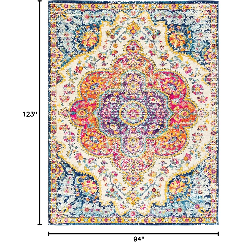 Livabliss Romaine Vintage Medallion Area Rug,7'10