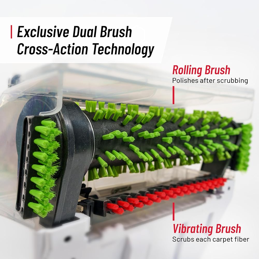 - Rug Doctor Pet TruDeep Carpet Cleaner, Pet Upholstery Tool, Best-In-Class Suction Power, Dual Brush Cross-Action Technology for One-Pass Cleaning