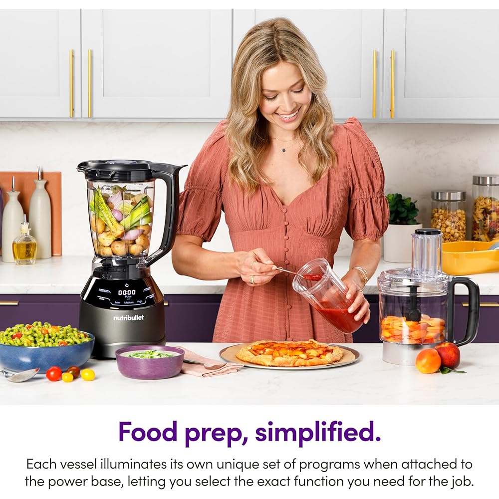 nutribullet Triple Prep System NBKS50100, Black: Home & Kitchen