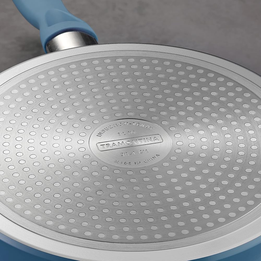 Tramontina Solara 14-Piece Ceramic Non Stick Cookware Set with Lids, Heavy-Gauge Aluminum Pots and Pans Kitchen Set with Nonstick Coating, Dishwasher and Oven Safe (Blue): Home & Kitchen