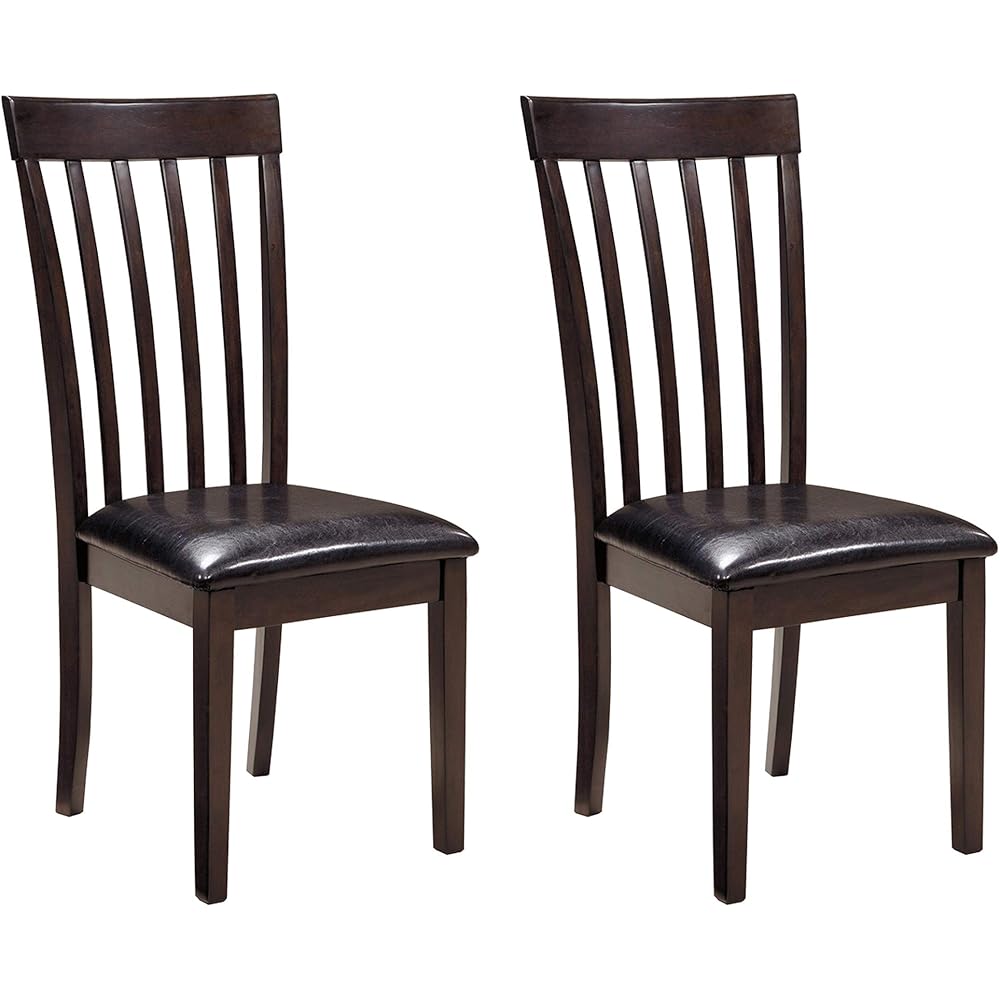 - Signature Design by Ashley Hammis Rake Back Dining Room Chair, Set of 2, Dark Brown - Chairs