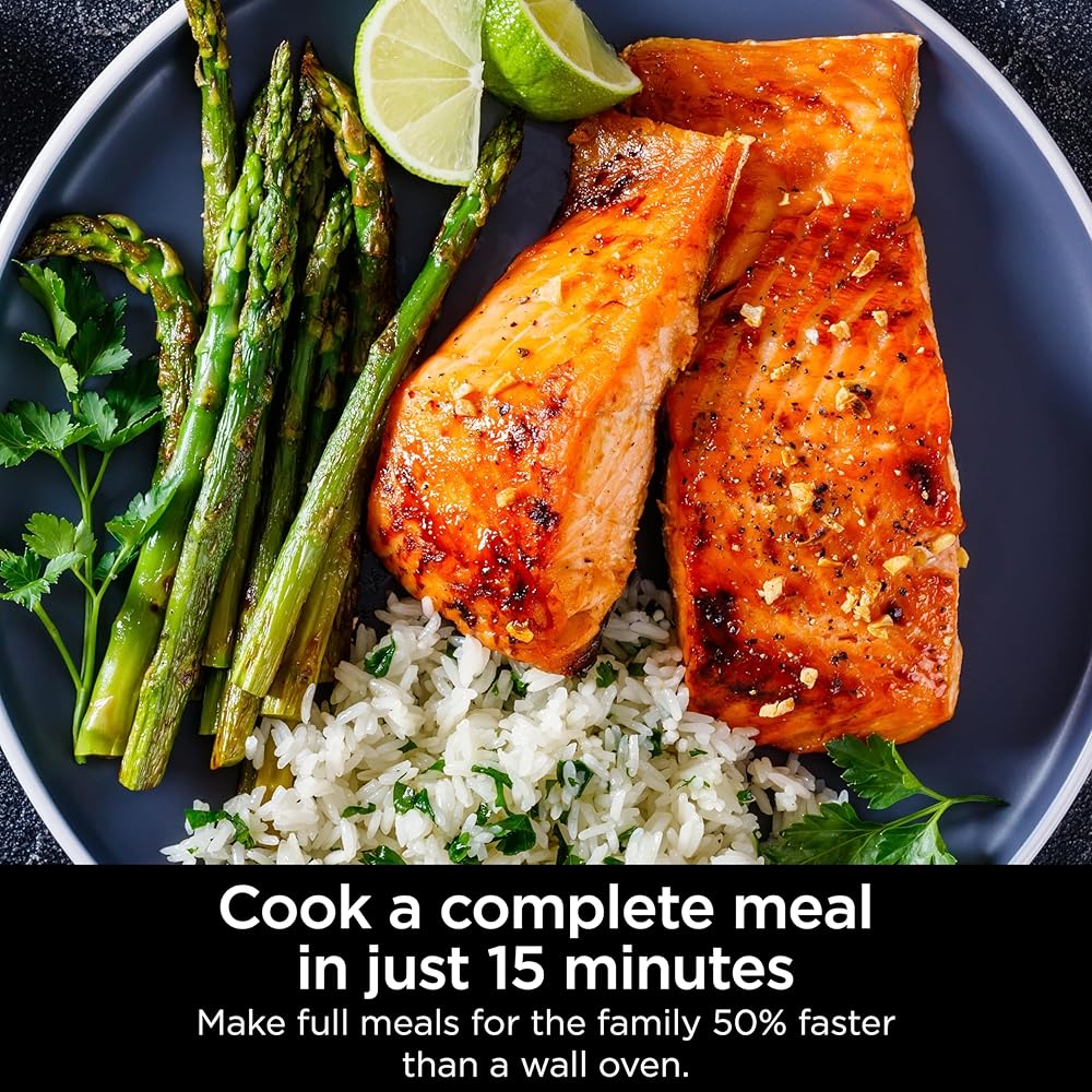 Ninja Combi All-in-One Multicooker, Oven, & Air Fryer, Complete Meals in 15 Mins, 14-in-1 Functions, Combi Cooker + Air Fry, Bake, Roast, Slow Cook and More, 3 Accessories, Stainless Steel, SFP701 : Home & Kitchen