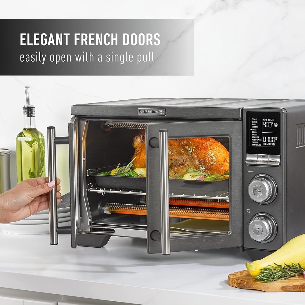 Calphalon® Performance Countertop French Door Air Fryer Oven, 11-in-1 Convection Toaster Oven : Home & Kitchen