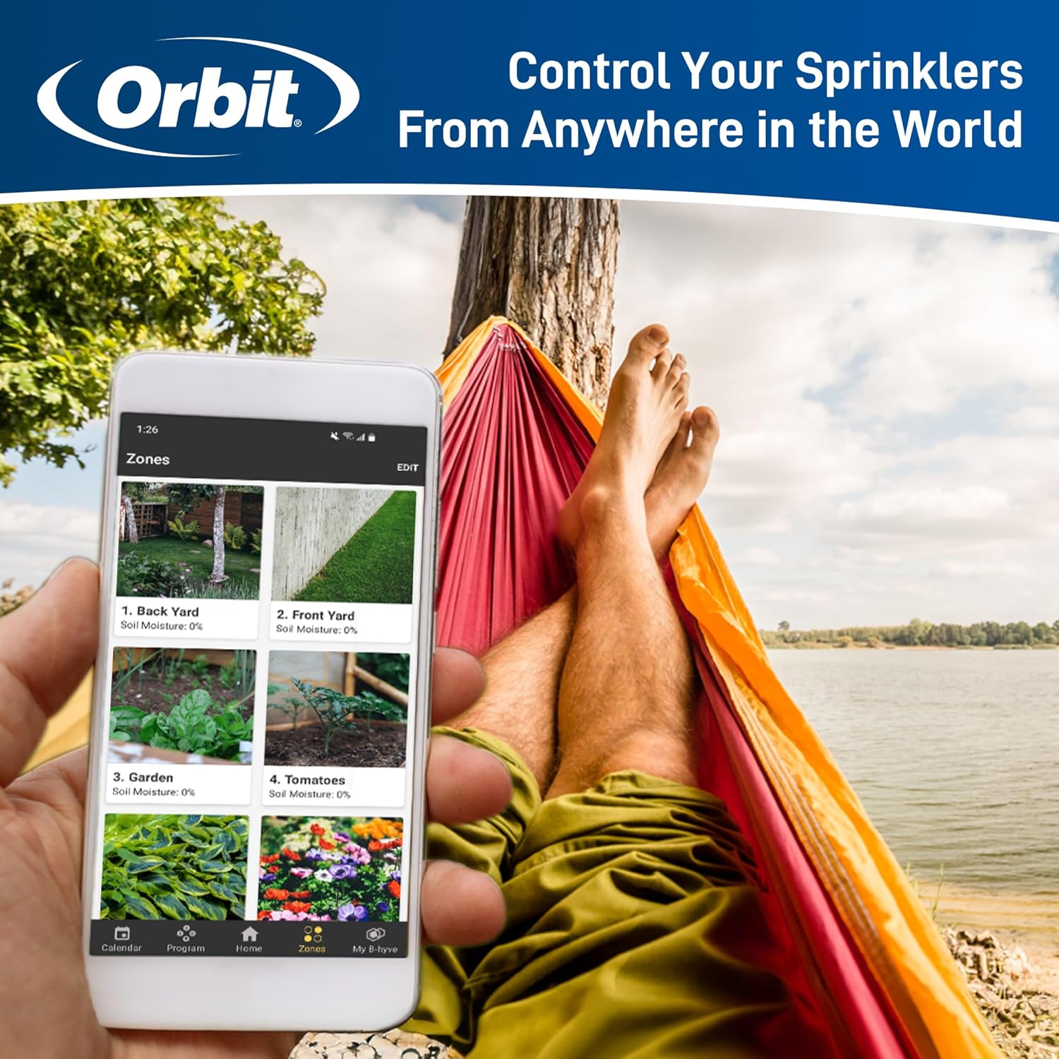 Orbit 57946 B-hyve 6-Zone Smart Indoor/Outdoor Sprinkler Controller : Industrial & Scientific