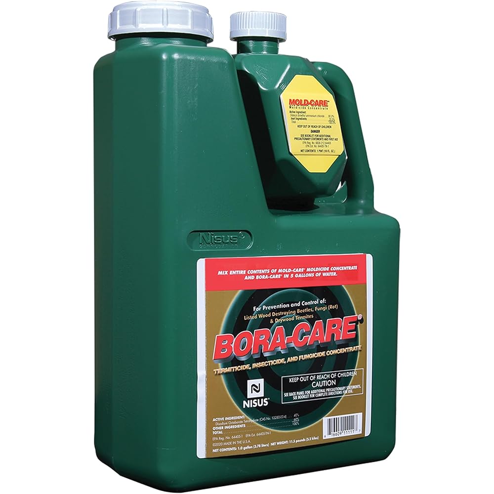 : Bora-Care with Mold-Care Moldicide Concentrate, Wood Protection Against Mold, Termites, and Decay, Long-Lasting Residual Protection, 1 Gallon : Insect Repellents : Home & Kitchen