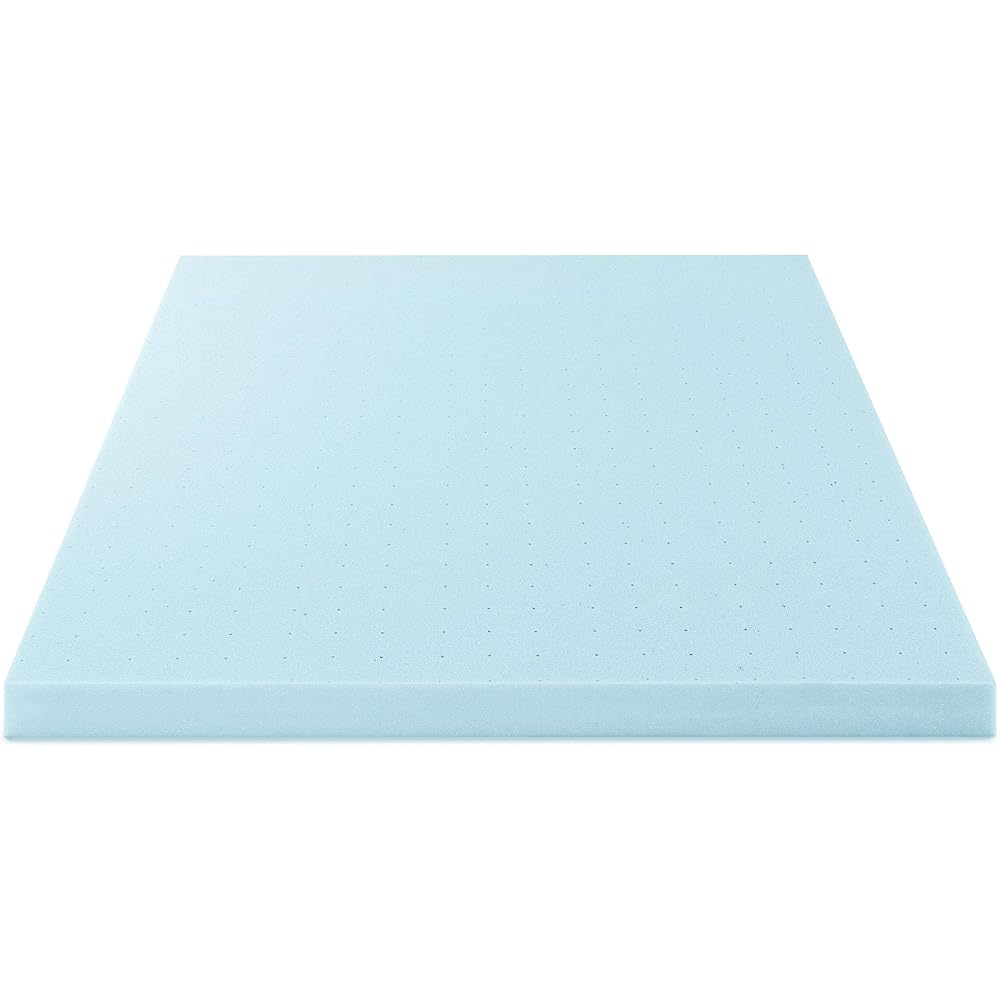 Best Price Mattress 4 Inch Ventilated Memory Foam Mattress Topper, Cooling Gel Infusion, CertiPUR-US Certified, Dorm Essentials, Full : Home & Kitchen