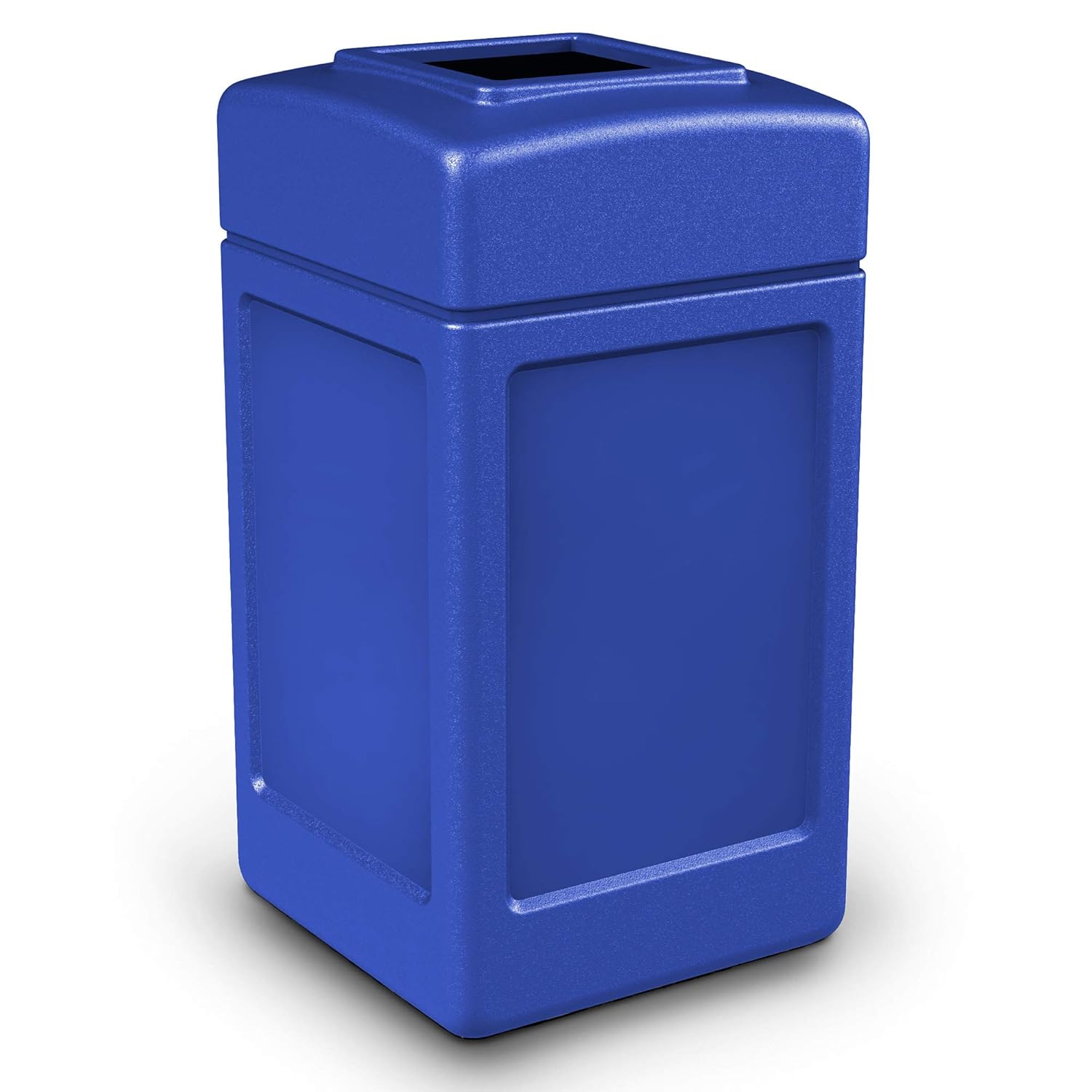 Commercial Zone Products 732104 Square Waste Container,Blue,42 Gallon: Waste Bins: Industrial & Scientific