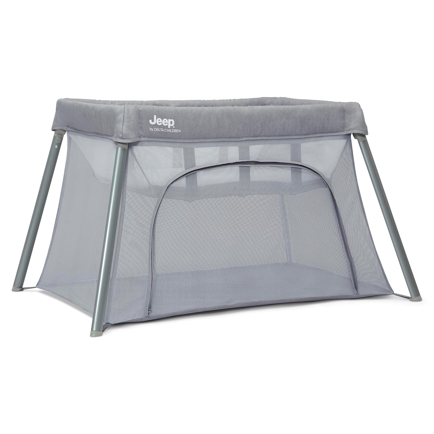 : Jeep Horizon Compact Travel 2-in-1 Play Yard and Bassinet, Light Grey : Baby