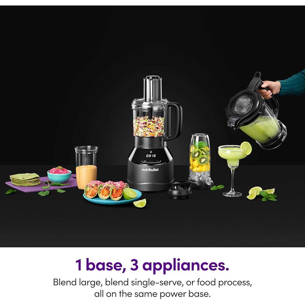 nutribullet Triple Prep System NBKS50100, Black: Home & Kitchen