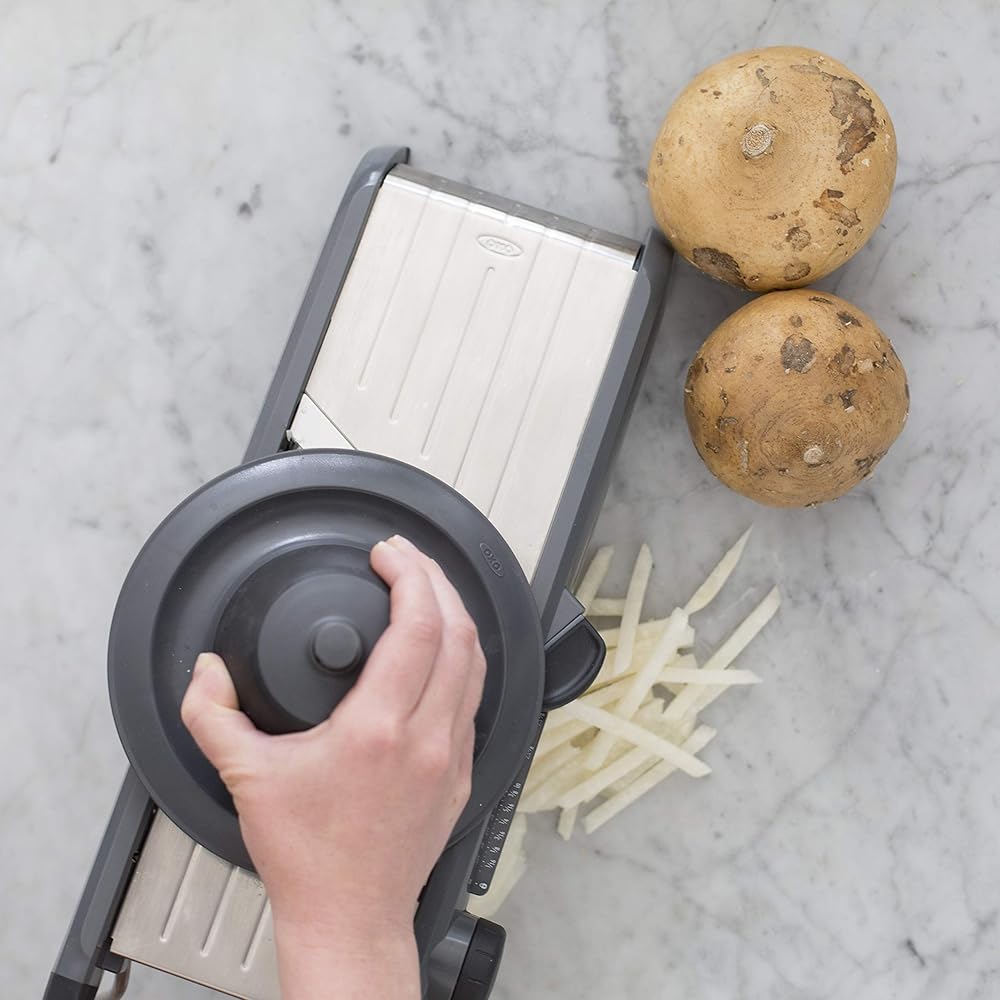 OXO SteeL Chef's Mandoline Slicer 2.0 : Home & Kitchen