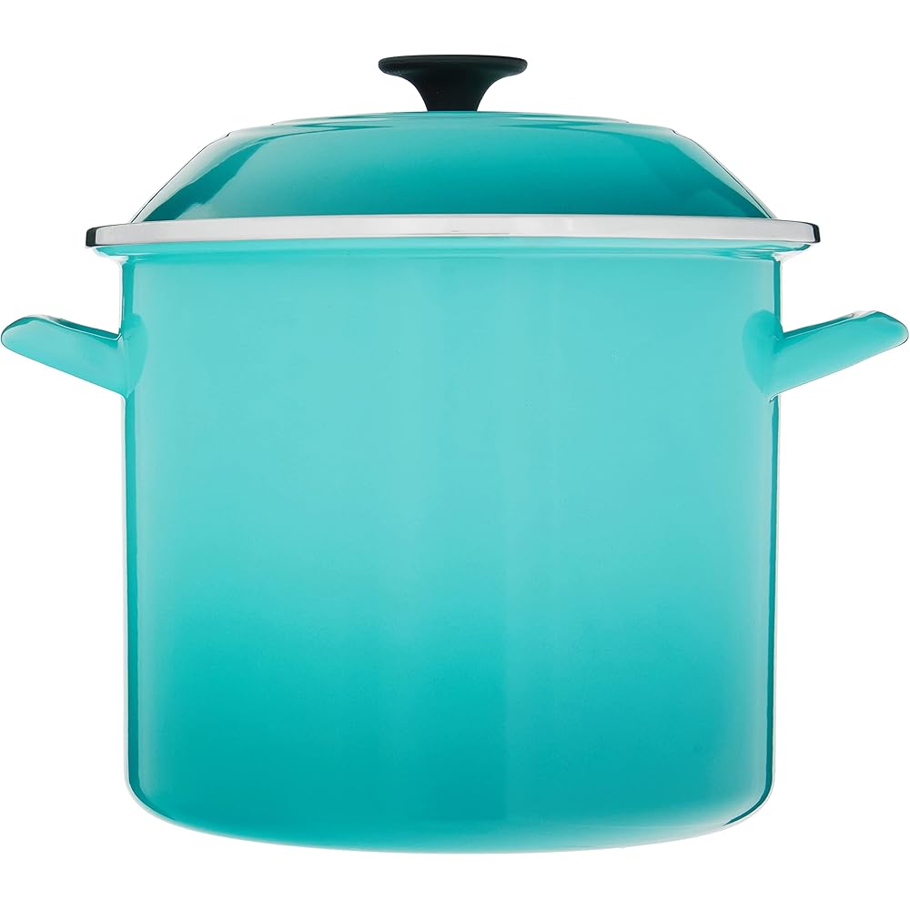 Le Creuset Enamel On Steel Stockpot, 10 qt., Caribbean: Home & Kitchen