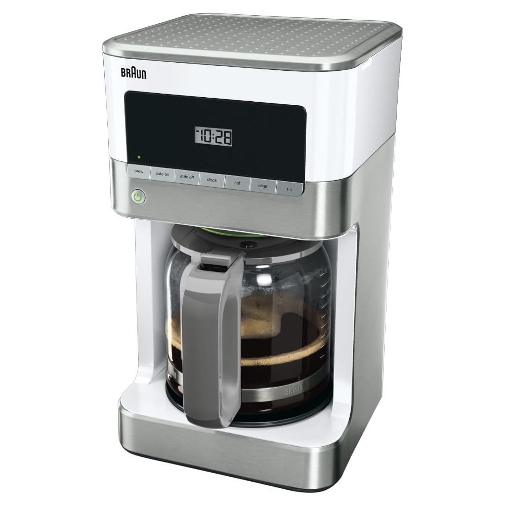 Braun KF6050WH BrewSense Drip Coffee Maker, White: Home & Kitchen