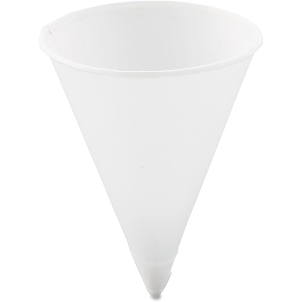 SOLO 4R-2050 4 oz White Paper Cone Cups (Case of 5000) : Health & Household