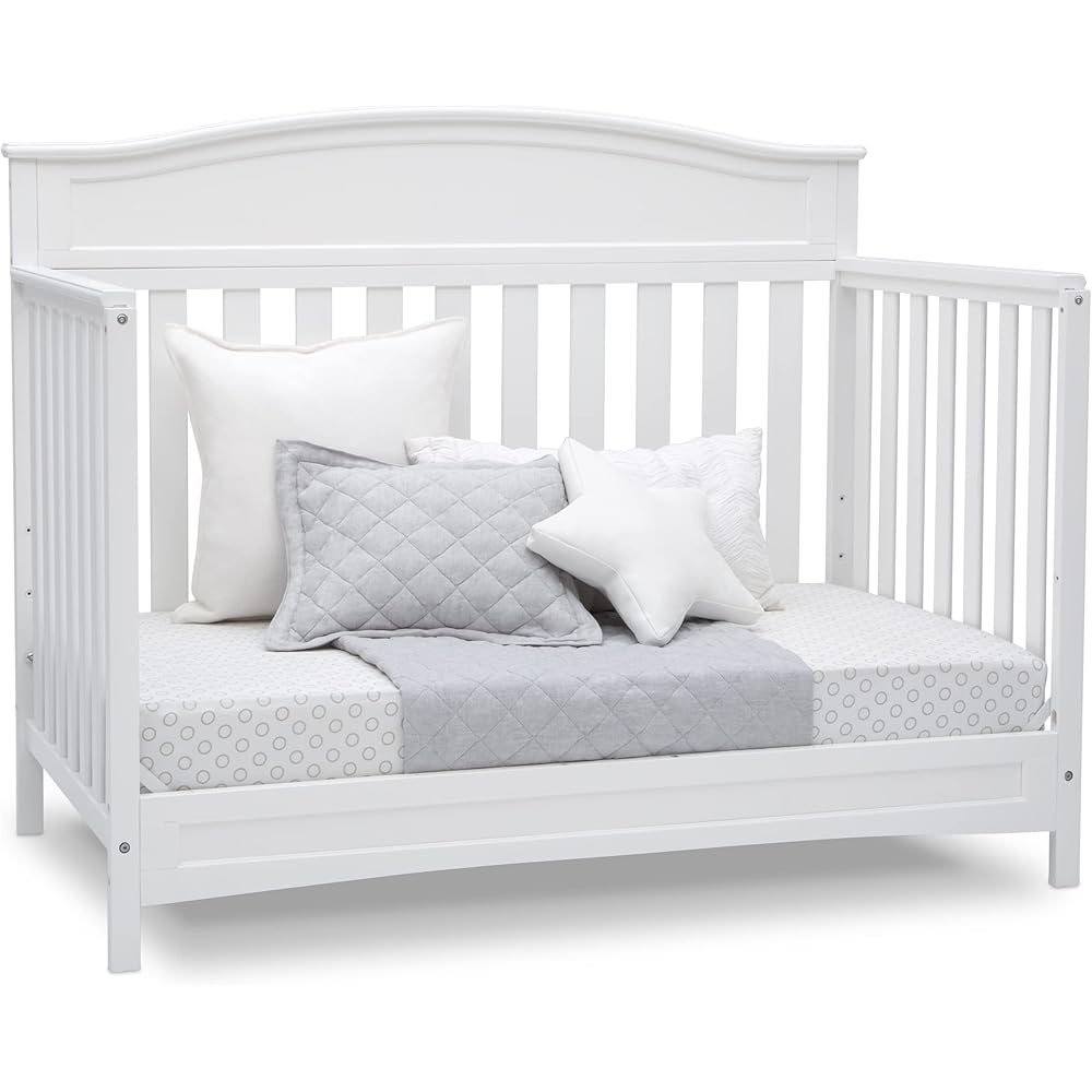 Delta Children Emery 4-in-1 Convertible Baby Crib - Greenguard Gold Certified, White : Baby