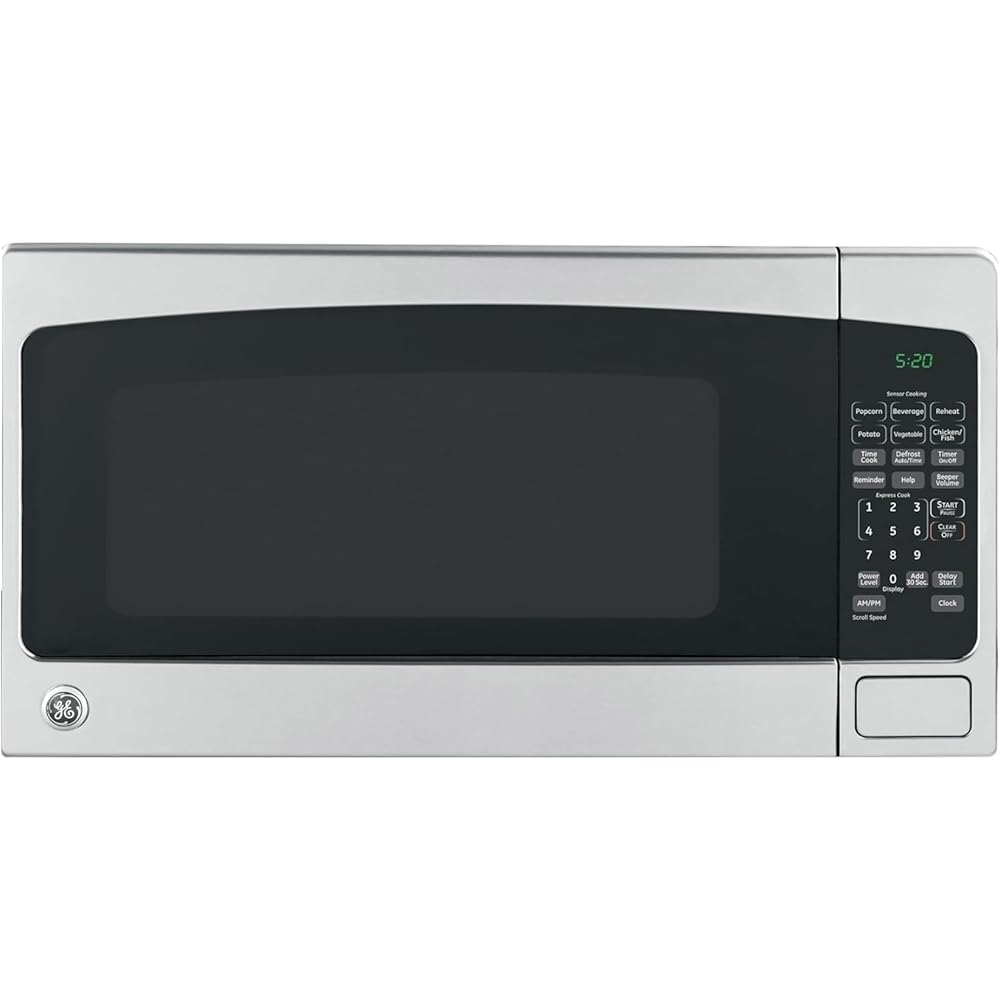 GE GCST07N1WSS Microwave Oven, 700-watt 6 Auto Cooking Settings, Child-Lock Technology, Kitchen Essentials for The Countertop, Dorm Room or Apartment, 0.7 Cu. Ft, Stainless Steel : Home & Kitchen