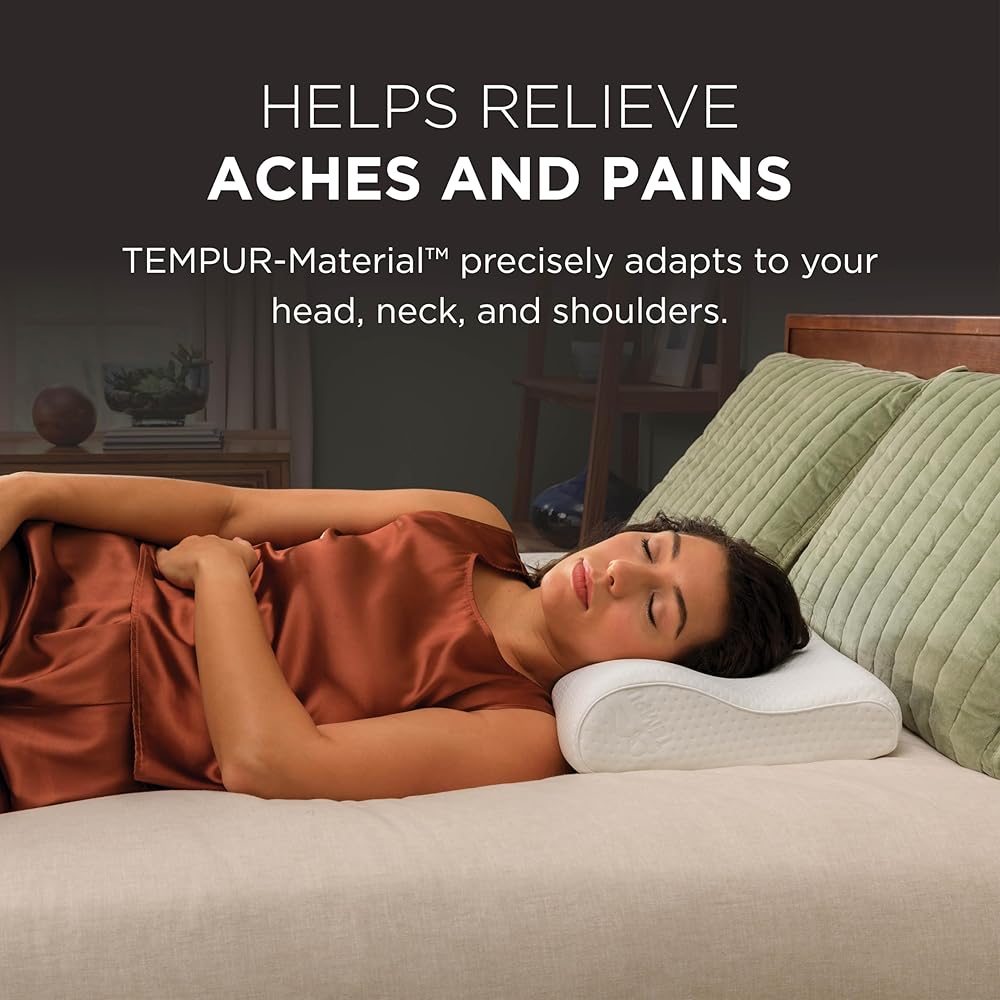 Tempur-Pedic TEMPUR-Ergo Neck Pillow, Medium Profile, White : Home & Kitchen