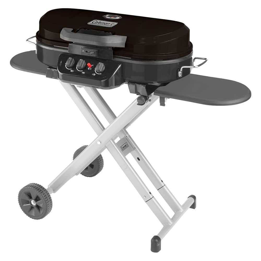 : Coleman RoadTrip 285 Portable Stand-Up Propane Grill with 3 Adjustable Burners & Instastart Ignition, 20,000 BTUs of Power for Outdoor Cooking, Camping, Tailgating, Grilling, BBQs, & More : Sports & Outdoors