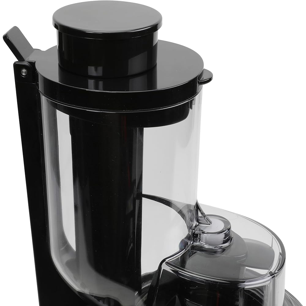 Omega Wide Mouth Juicer Compact Vertical Cold Press Vegetable and Fruit Juice Extractor with 3-Inch Hopper 2-Speed Slow Juicing with Space Saving Design, 120-Watts, Black: Home & Kitchen